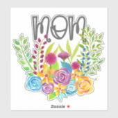 Bright Floral Moederdag Rozen Sticker (Vel)