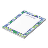 Bright Floral Multi-Green en Blue Notitieblok (Linkerzijde)