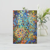 Bright Floral ontwerp Bedankkaart (Staand voorkant)