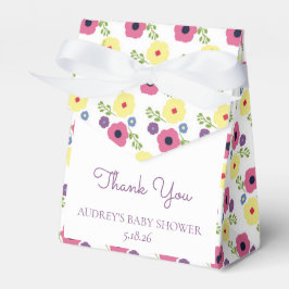 Bright Floral Party Favoriet Box Bedankdoosjes