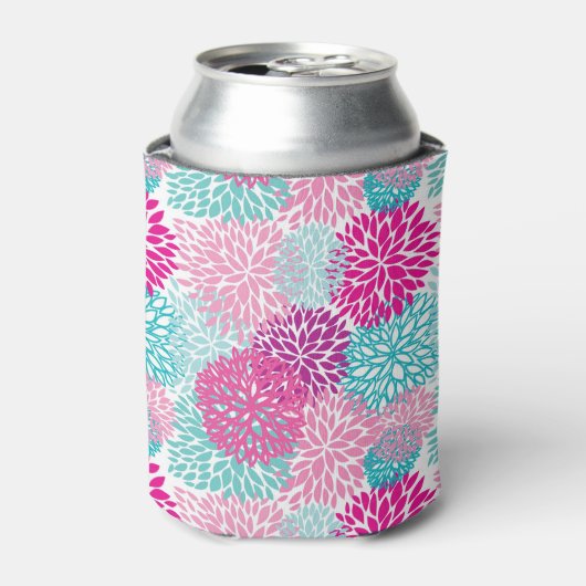 Bright Floral patroon 2 Blikjeskoeler (Blikje Voorkant)