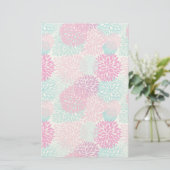 Bright Floral patroon 2 Briefpapier (Staand voorkant)