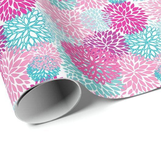 Bright Floral patroon 2 Cadeaupapier (Rol Hoek)