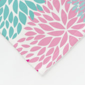 Bright Floral patroon 2 Fleece Deken (Hoek)