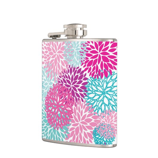 Bright Floral patroon 2 Heupfles (Links)