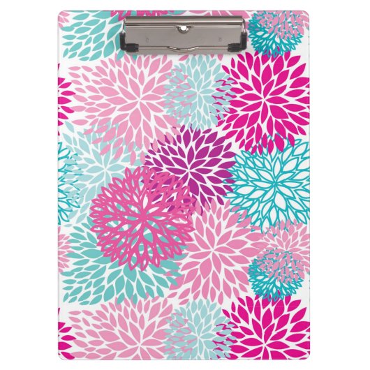 Bright Floral patroon 2 Klembord (Voorkant)