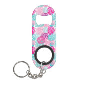 Bright Floral patroon 2 Mini Flessenopener (Voorkant)