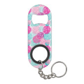 Bright Floral patroon 2 Mini Flessenopener (Achterkant)