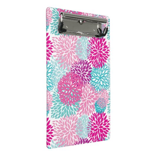 Bright Floral patroon 2 Mini Klembord (Schuin)
