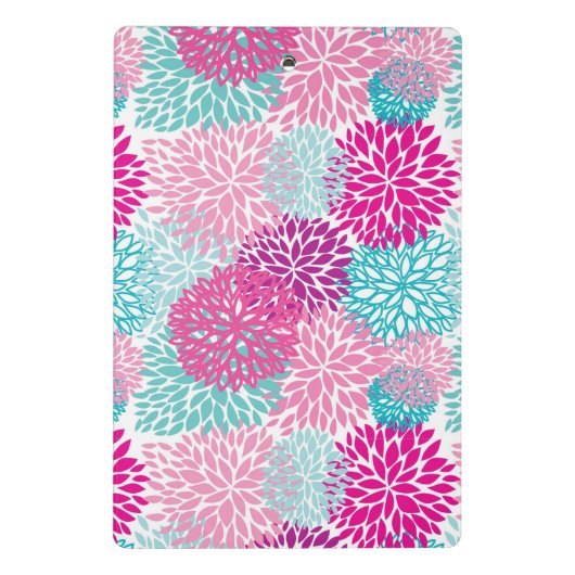 Bright Floral patroon 2 Mini Klembord (Achterkant)