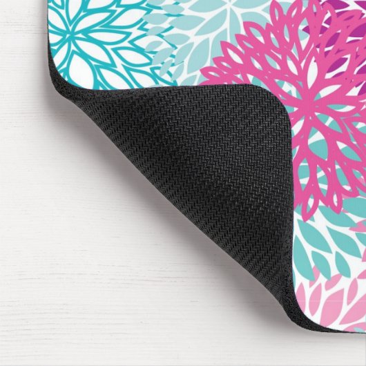 Bright Floral patroon 2 Muismat (Hoek)