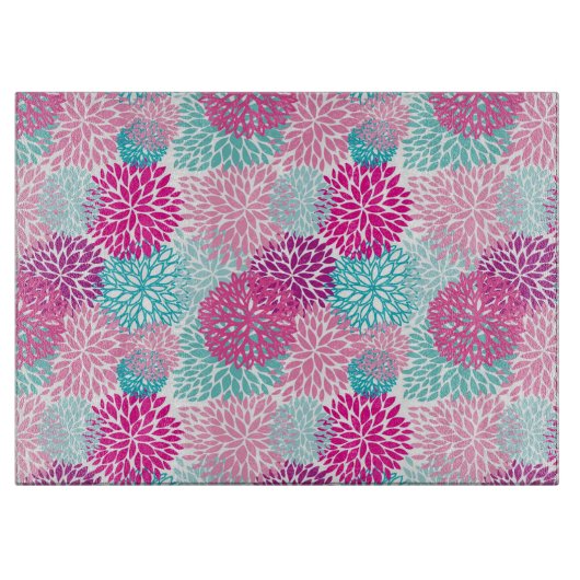 Bright Floral patroon 2 Snijplank (Voorkant)