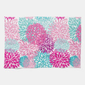 Bright Floral patroon 2 Theedoek (Horizontaal)