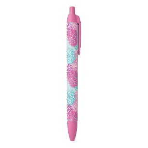 Bright Floral patroon 2 Zwarte Inkt Pen