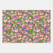 Bright Floral Patroon Inpakpapier Vel (Voorkant 3)