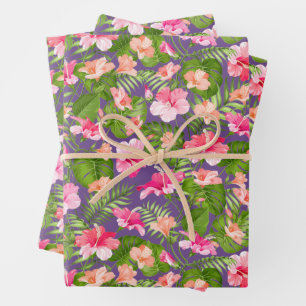 Bright Floral Patroon Inpakpapier Vel