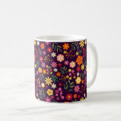 Bright Floral Patroon Koffiemok (Voorkant rechts)