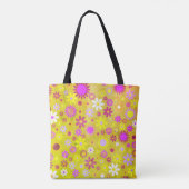 Bright Floral Patroon Tote Bag (Achterkant)
