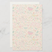 Bright floral pattern briefpapier (Voorkant / Achterkant)