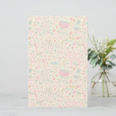 Bright floral pattern briefpapier (Staand voorkant)