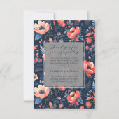 Bright Floral Photo Sympathy Begrafenismonument Bedankkaart (Voorkant)