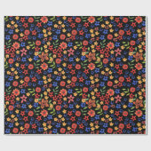 Bright Floral Print Aangepast inpakpapier (Vlak)