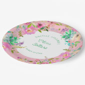 Bright Floral Profusion Vrijgezellenfeest Papieren Bordje (Gekanteld)