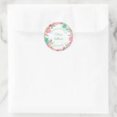 Bright Floral Profusion Vrijgezellenfeest Ronde Sticker (Tas)
