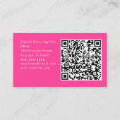 Bright Floral QR Code Visitekaartje scanbaar (Achterkant)