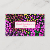Bright Floral QR Code Visitekaartje scanbaar (Voorkant)