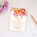 Bright Floral Romantic 30th Birthday Party Kaart<br><div class="desc">Bright Floral Romantic 30th Birthday Party Invitation Beauful elegant bright floral 30th verjaardagsfeest. In onze Zazzle-winkel zijn matchingvoordelen en feestversieringen beschikbaar. Als je op zoek bent naar een specifiek object,  kun je contact met ons opnemen.</div>