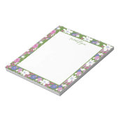 Bright Floral roze en witte laptop Notitieblok (Linkerzijde)