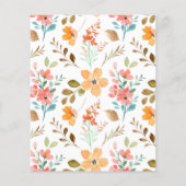 Bright Floral Salon Services Flyer Sjabloon (Achterkant)