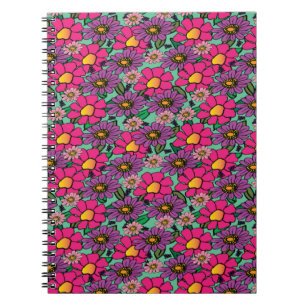 Bright floral Spiral Notitieboek