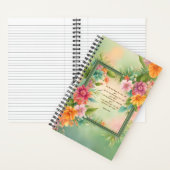 Bright Floral Square Lijst Journaal met Jezus Notitieboek (Binnen)