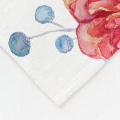 Bright Floral Succulents Baby Milestone Fleece Deken (Hoek)