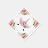 Bright Floral Unicorn Servet (Hoek)