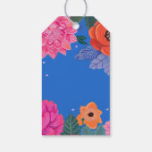 Bright Floral Verjaardagsfeest Cadeaulabel (Achterkant)