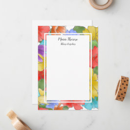 Bright Floral vormgegeven persoonlijke notities en