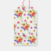 Bright Floral Vrijgezellenfeest Dank u Cadeaulabel (Achterkant)