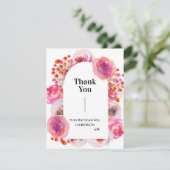 Bright Floral Vrijgezellenfeest Hartelijk dank Bedankkaart (Staand voorkant)