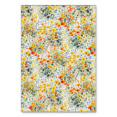 Bright Floral Wedding Kaart (Achterkant)