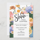 Bright Floral Wildflower Surprise Birthday Kaart (Voorkant)