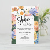 Bright Floral Wildflower Surprise Birthday Kaart (Staand voorkant)
