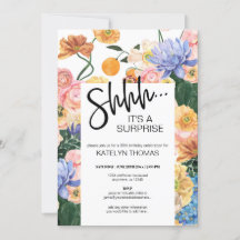 Bright Floral Wildflower Surprise Birthday