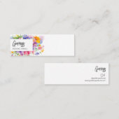 Bright Florals Parfum Tester Mini Visitekaartje (Voorkant / Achterkant)