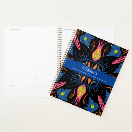 Bright Florals Teacher School Homeschool Planner (Display)