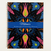 Bright Florals Teacher School Homeschool Planner (Voorkant)