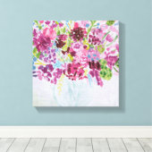 Bright Flower Bouquet Canvas Afdruk (Insitu (Houten vloer))