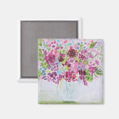 Bright Flower Bouquet Magneet (Voorkant / Achterkant)